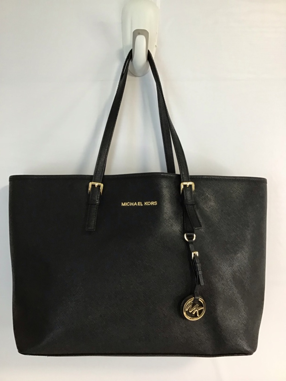 MICHAEL KORS Large Jet Set Tote Saffiano Leather Laptop  EUC